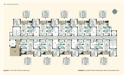 Project Image of 616.0 - 621.0 Sq.ft 1.5 BHK Apartment for buy in AlamoXsreal Tuscany