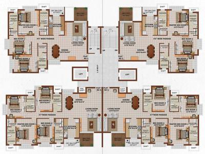 Project Image of 1307.0 - 3136.0 Sq.ft 2 BHK Apartment for buy in Pranami Santushti