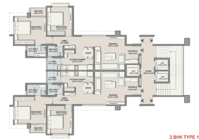 Project Image of 1989 Sq.ft 3 BHK Apartment / Flat for sale in Chharodi for Rs. 7600000