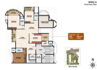 Project Image of 1570.0 - 3750.0 Sq.ft 2 BHK Apartment for buy in Prince Courtyard