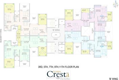 Project Image of 547.0 - 579.0 Sq.ft 2 BHK Apartment for buy in Suvan Cresta Phase B