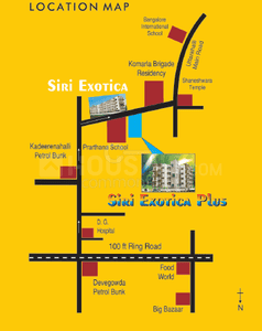 Project Image of 1250.0 - 1275.0 Sq.ft 3 BHK Apartment for buy in Siri Exotica Plus