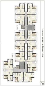Project Image of 0.0 - 202.25 Sq.ft 1 RK Apartment for buy in Fia Eklavya Building No 1 Type A Wing C