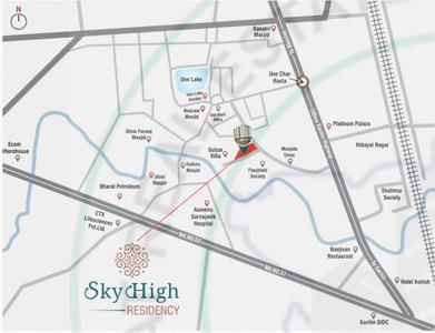 Skyhigh Residency Location Plan 1