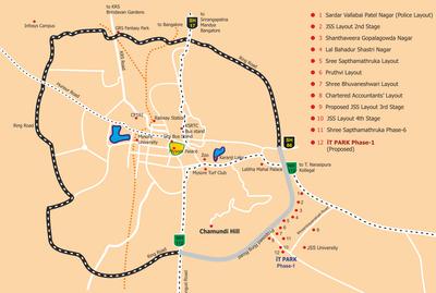 Saha Shree Enclave Mysore IT Park 3C Images for locationPlan 1