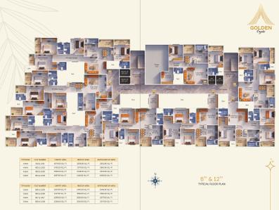 Project Image of 1946.0 - 2832.0 Sq.ft 3 BHK Apartment for buy in Golden Crysta