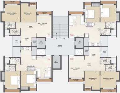 Project Image of 765 Sq.ft 2 BHK Apartment / Flat for sale in Mavdi for Rs. 4500000