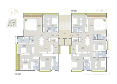 Project Image of 1911.0 - 6203.0 Sq.ft 3 BHK Apartment for buy in Avadh Ercole