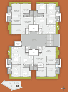 Project Image of 1135 Sq.ft 3 BHK Apartment / Flat for sale in Mavdi for Rs. 9800000