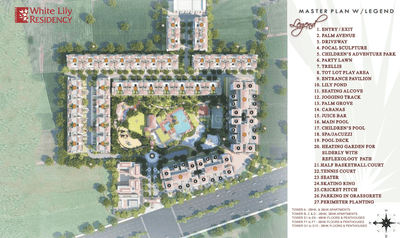 Project Image of 657.0 - 1631.0 Sq.ft 2 BHK Apartment for buy in Parker White Lily Residency