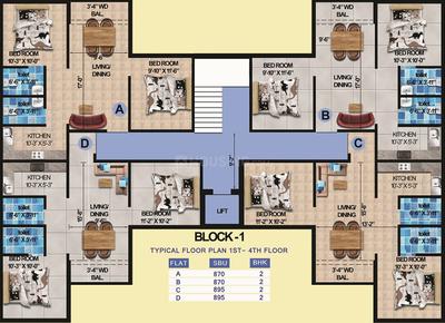 Project Image of 835.0 - 1465.0 Sq.ft 2 BHK Apartment for buy in Rajwada Crest