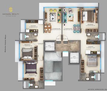 Project Image of 670.0 - 1360.0 Sq.ft 2 BHK Apartment for buy in Sadguru Sitara
