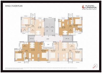 Project Image of 0.0 - 595.0 Sq.ft 2 BHK Apartment for buy in Ruparel Urbana