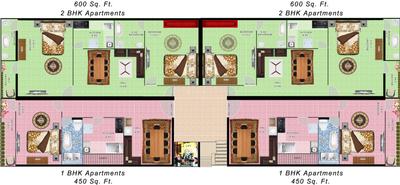 Project Image of 450.0 - 600.0 Sq.ft 1 BHK Apartment for buy in Habitech Apartments