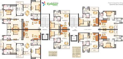 Project Image of 628.0 - 1830.0 Sq.ft 1 BHK Apartment for buy in  Kohinoor Residency