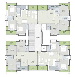 Project Image of 530.55 - 820.32 Sq.ft 2 BHK Apartment for buy in Shyamal Satva