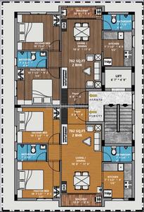Project Image of 0.0 - 782.0 Sq.ft 2 BHK Apartment for buy in Vedic Sume Flats