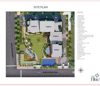 Project Image of 0.0 - 1225.13 Sq.ft 3 BHK Apartment for buy in T And T The Blue