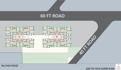 Project Image of 861.22 - 1040.0 Sq.ft 3 BHK Apartment for buy in Rajyash Ridge