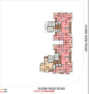 Project Image of 656.28 - 1070.36 Sq.ft 2 BHK Apartment for buy in Shreenathji Delta Riviera