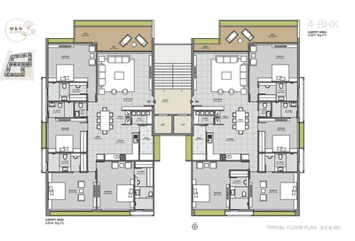 Project Image of 1911.0 - 6203.0 Sq.ft 3 BHK Apartment for buy in Avadh Ercole