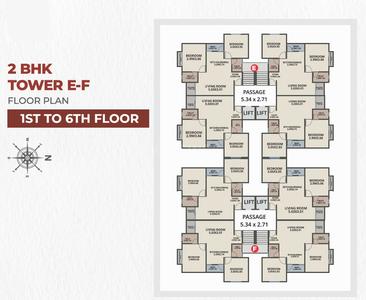 Project Image of 619.46 - 831.62 Sq.ft 2 BHK Apartment for buy in Unity Malbar Gold
