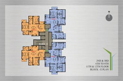 Project Image of 1260.0 - 2385.0 Sq.ft 2 BHK Apartment for buy in DNR Arista