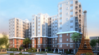 Project Image of 560.0 - 875.0 Sq.ft 1 BHK Apartment for buy in Jain Dream World City Precinct I