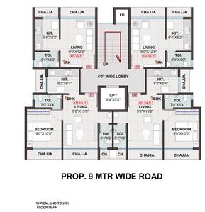 Project Image of 425.0 - 725.0 Sq.ft 1 RK Apartment for buy in J G Laxmi