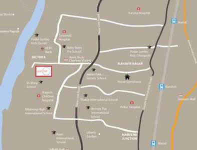 Project Image of 0.0 - 691.0 Sq.ft 2 BHK Apartment for buy in Dhaval Sunrise Charkop Wing B