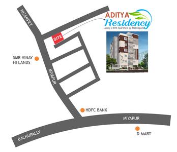 Project Image of 0.0 - 1550.0 Sq.ft 3 BHK Apartment for buy in Aditya Residency