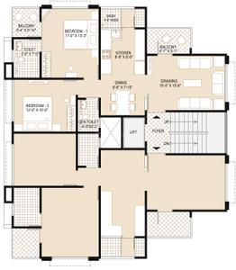 Project Image of 0.0 - 1386.0 Sq.ft 3 BHK Apartment for buy in Galaxy Keshav Galaxy
