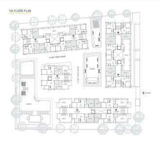 Project Image of 700 Sq.ft 1.5 BHK Apartment / Flat for sale in Bopal for Rs. 4500000