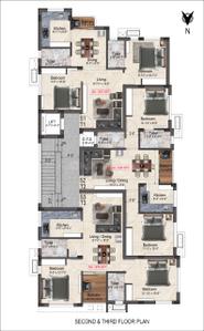 Project Image of 829.0 - 1306.0 Sq.ft 2 BHK Apartment for buy in Sivarams Kumaraguru Flat