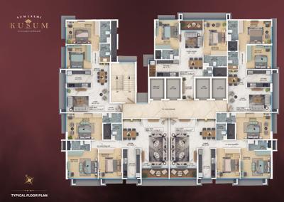 Project Image of 703.0 - 1115.0 Sq.ft 2 BHK Apartment for buy in Mindset Aum Laxmi Kusum