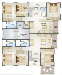 Project Image of 1280.0 - 1330.0 Sq.ft 3 BHK Apartment for buy in DK Janak Regency