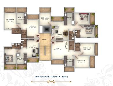 Project Image of 380.5 - 621.4 Sq.ft 1 BHK Apartment for buy in Precious Harmony Nx