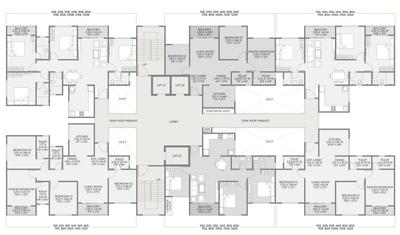 Project Image of 736.0 - 1207.0 Sq.ft 2 BHK Apartment for buy in Unique K Town