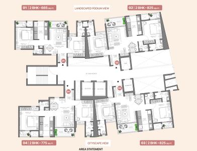 Project Image of 643.0 - 1604.0 Sq.ft 2 BHK Apartment for buy in VJ Pratik Nagar Palladio Kothrud Central