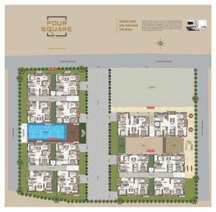 Project Image of 1115.0 - 1130.0 Sq.ft 2 BHK Apartment for buy in Inspire Four Square Block C