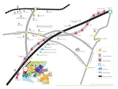Project Image of 600 Sq.ft 1.5 BHK Apartment / Flat for sale in Mahindra World City for Rs. 3380000