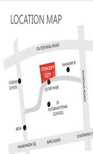 Project Image of 390.0 - 558.0 Sq.ft 2 BHK Apartment for buy in Concept City