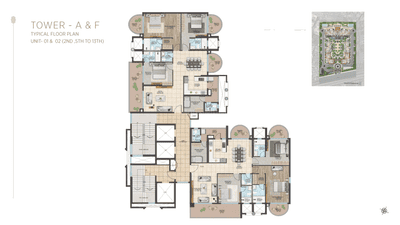 Project Image of 1406.75 - 1980.9 Sq.ft 3 BHK Apartment for buy in Shalimar Courtyard