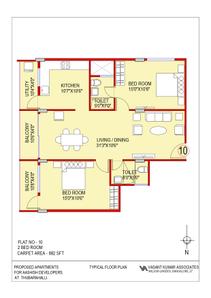 Project Image of 823.0 - 1684.0 Sq.ft 1 BHK Apartment for buy in Aashish A N Reddy Apartment