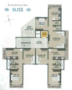 Project Image of 0.0 - 370.0 Sq.ft 1 BHK Apartment for buy in Dreams Park Bliss
