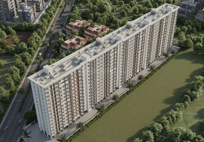 Project Image of 592.0 - 623.0 Sq.ft 2 BHK Apartment for buy in Santiago Skyarc