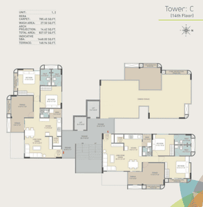 Project Image of 785.45 - 965.97 Sq.ft 2 BHK Apartment for buy in Samanvay Saatvik