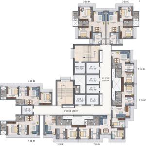 Project Image of 275.77 - 637.12 Sq.ft 1 RK Apartment for buy in Ashar Maple Phase 1 Building No 2