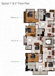 Project Image of 854.0 - 1137.0 Sq.ft 2 BHK Apartment for buy in Wixxa Ekantha