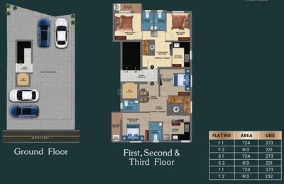Project Image of 1004.0 - 1075.0 Sq.ft 2 BHK Apartment for buy in MP Green Bay
